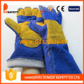 Soldador Azul Guantes de Seguridad Reforzados (DLW626)